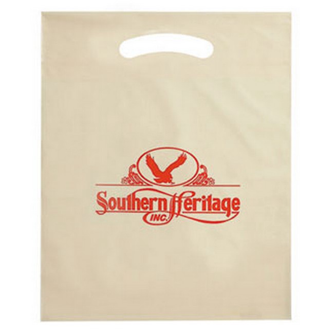 Custom Printed Plastic Die Cut Bag - 15" x 19" x 3"