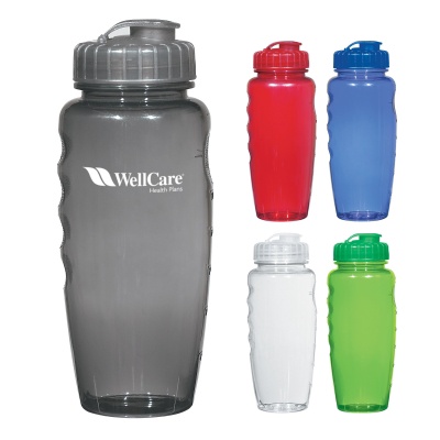 Poly-Clear Gripper Promotional 30 oz. Bottles