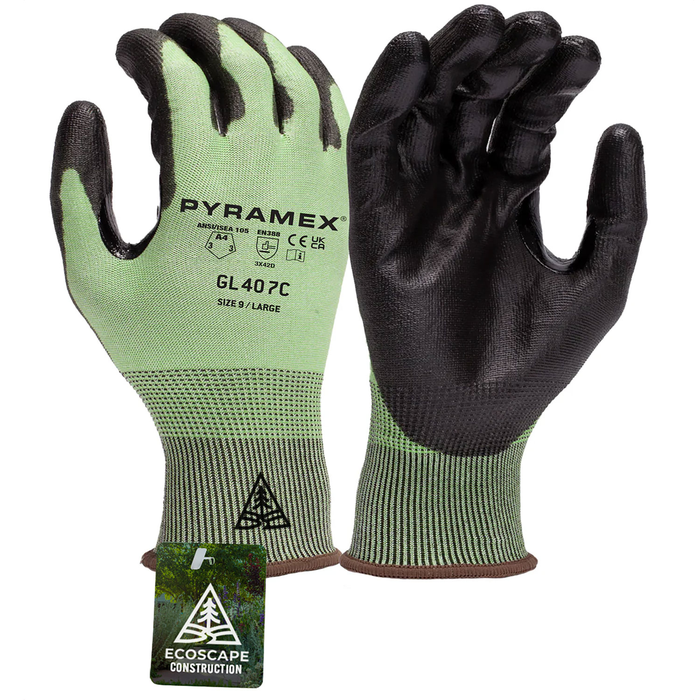 Polyurethane A4 Cut Safety Gloves
