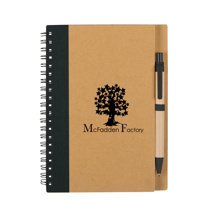 Promotional Eco Spiral Notebook & Pen