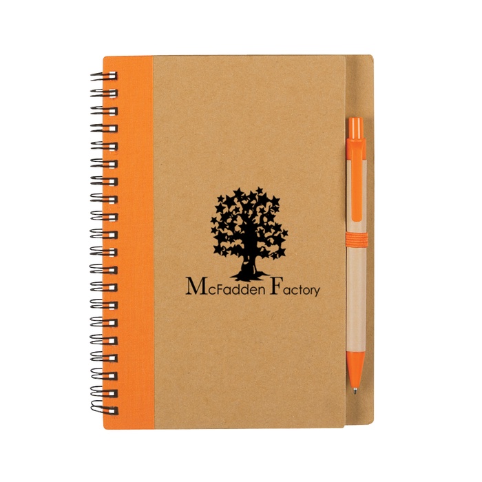 Promotional Eco Spiral Notebook & Pen