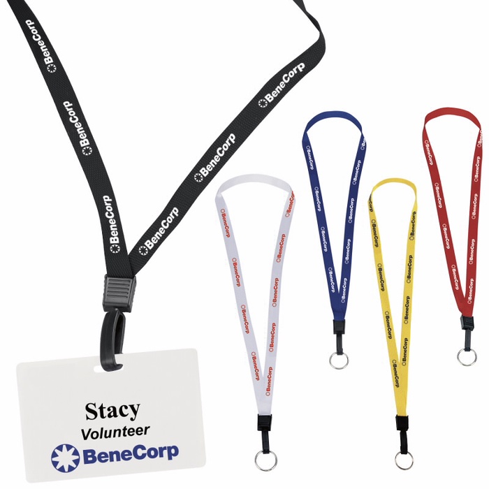 Promotional Lanyard - 1/2" - with Key Ring