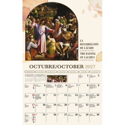 Galleria Wall Calendar 2027 Catholic Inspiration (English/Spanish)