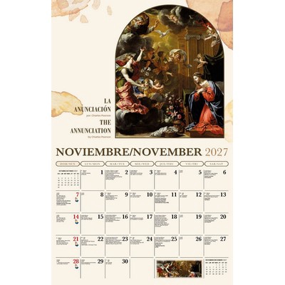 Galleria Wall Calendar 2027 Catholic Inspiration (English/Spanish)