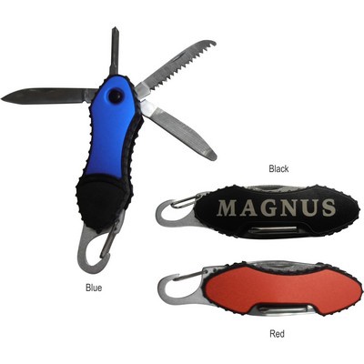 6 Function Pocket Multi Tool with Carabiner