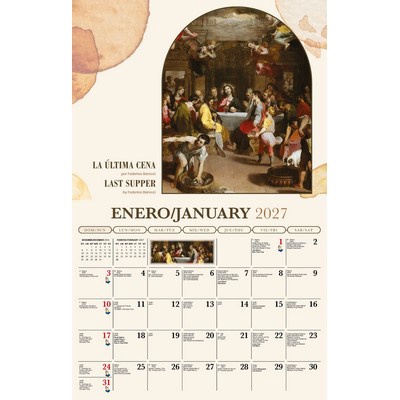 Galleria Wall Calendar 2027 Catholic Inspiration (English/Spanish)