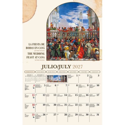 Galleria Wall Calendar 2027 Catholic Inspiration (English/Spanish)