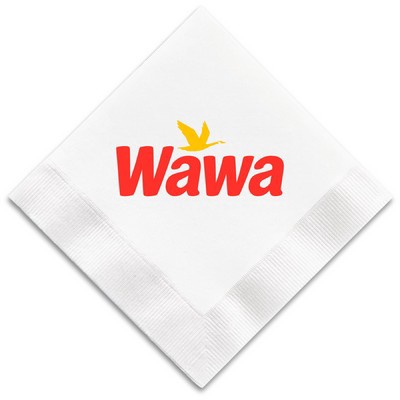 3-Ply White Beverage Napkin