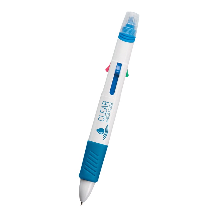Personalized Quatro Pen with Highlighter