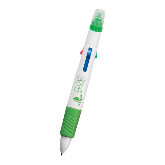 Personalized Quatro Pen with Highlighter