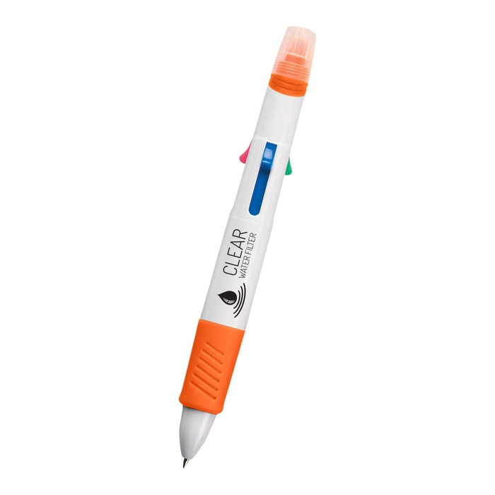 Personalized Quatro Pen with Highlighter