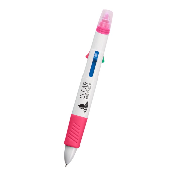 Personalized Quatro Pen with Highlighter