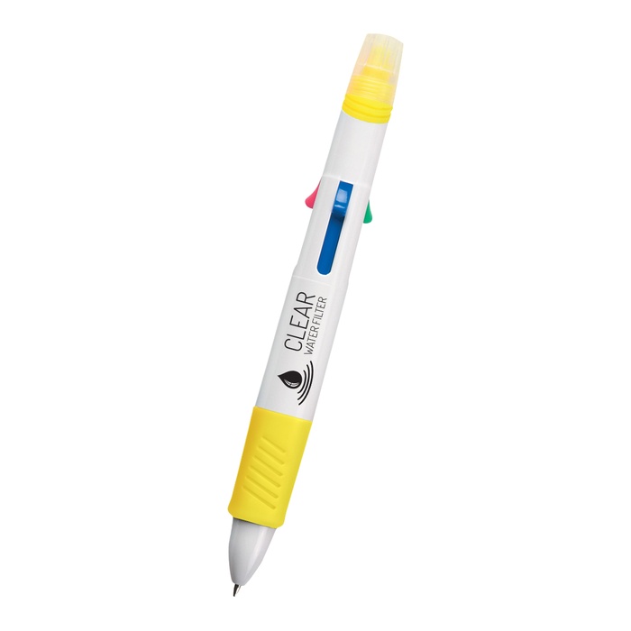 Personalized Quatro Pen with Highlighter