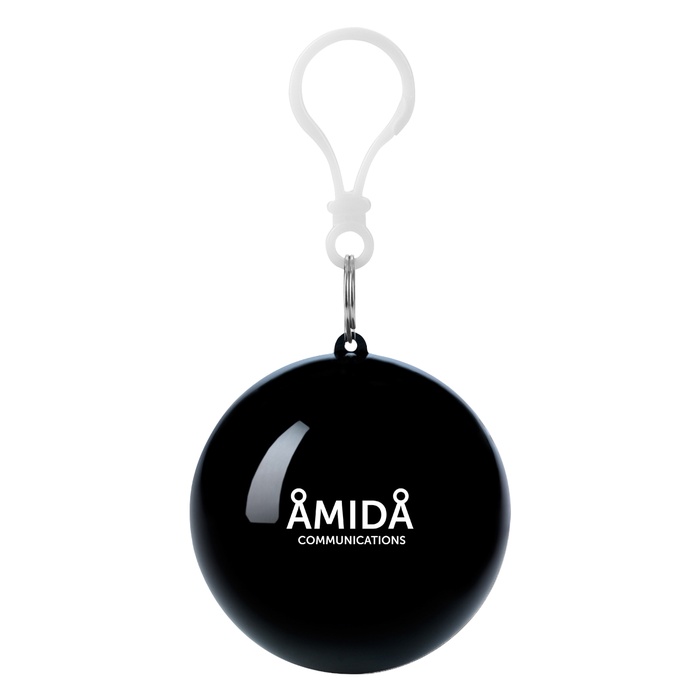 Rain Poncho Ball Key Chain