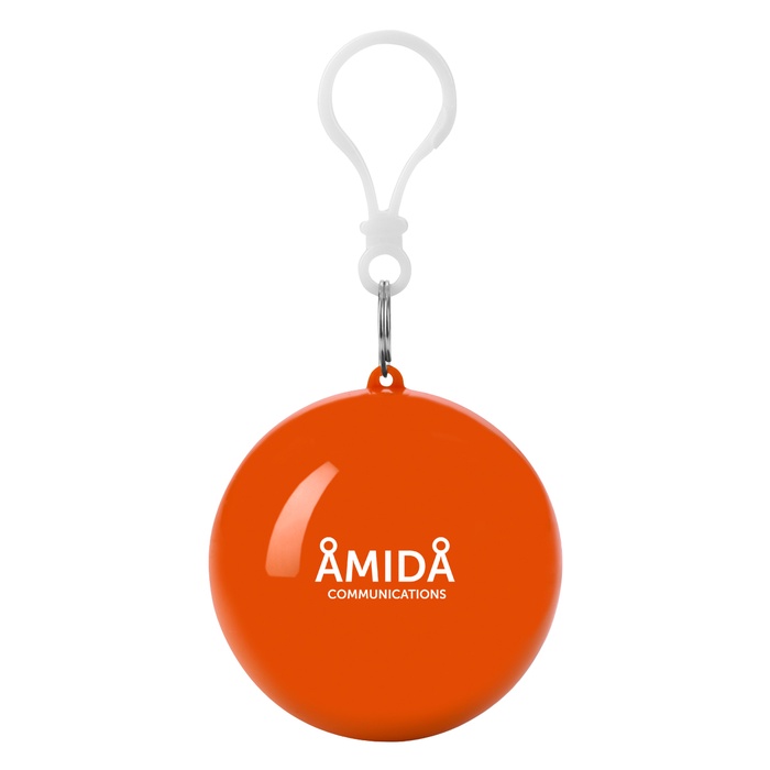Rain Poncho Ball Key Chain