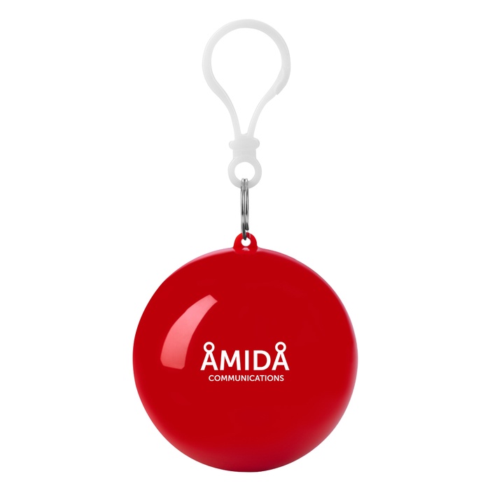 Rain Poncho Ball Key Chain