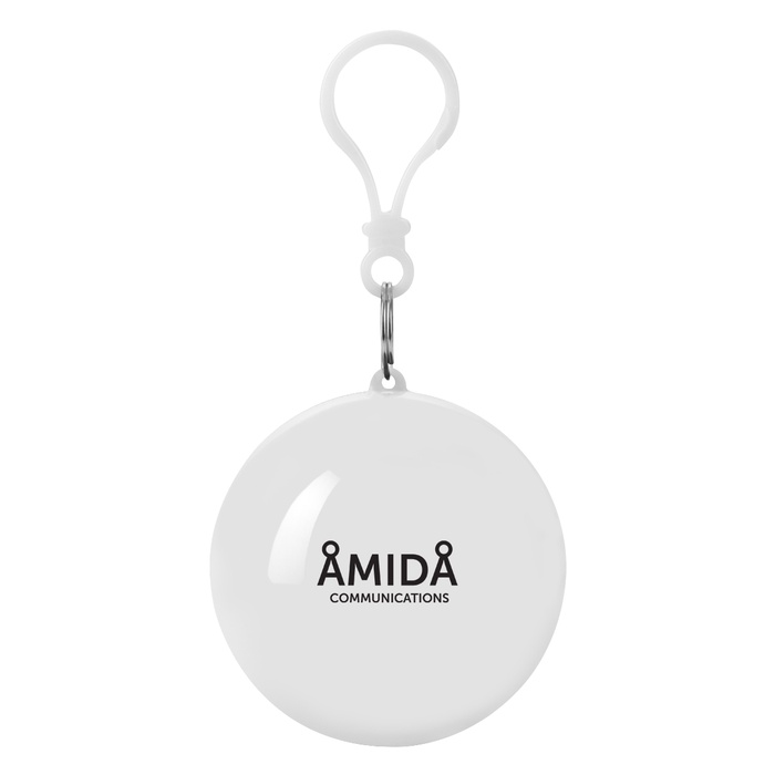 Rain Poncho Ball Key Chain