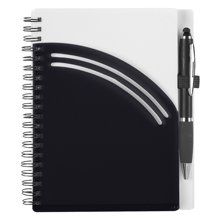 Rainbow Spiral Notebook with Pen