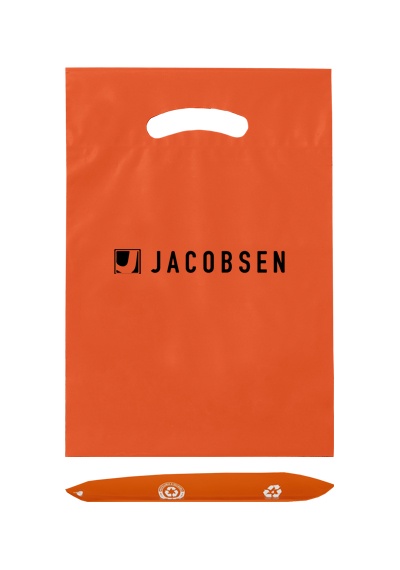 Imprinted Plastic Die Cut Bag - 9" x 13"
