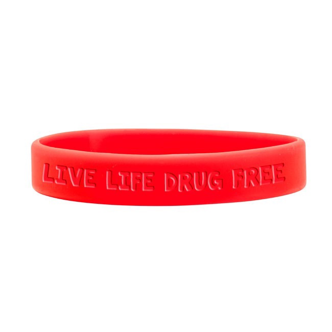 Red Ribbon Week Silicone Bracelets