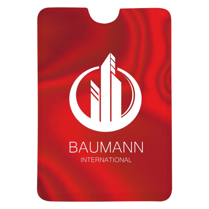 RFID Data Blocking Phone Card Sleeve with Imprint