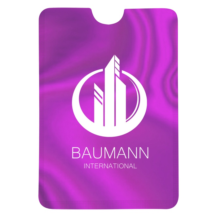 RFID Data Blocking Phone Card Sleeve with Imprint