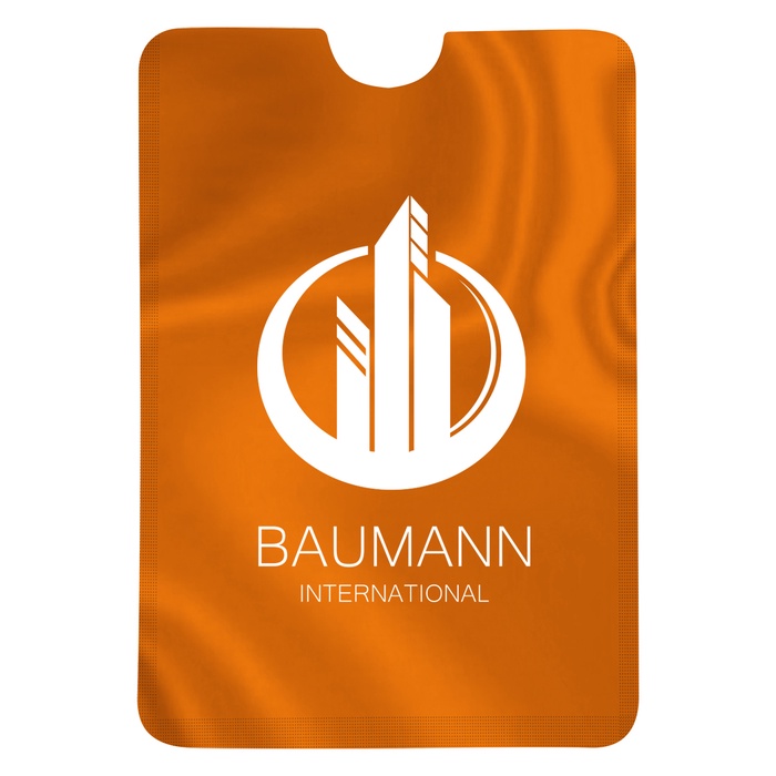 RFID Data Blocking Phone Card Sleeve with Imprint