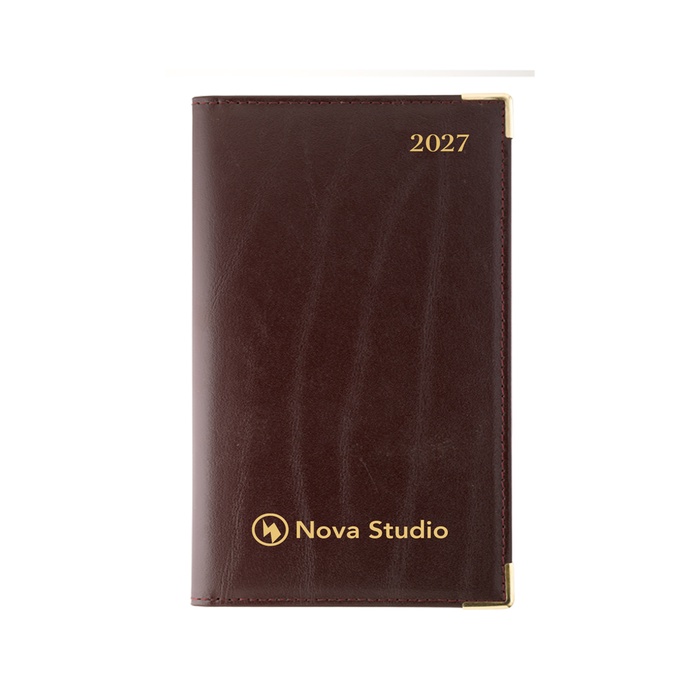 Roma Bonded Leather Pocket Pal Calendar - 2027