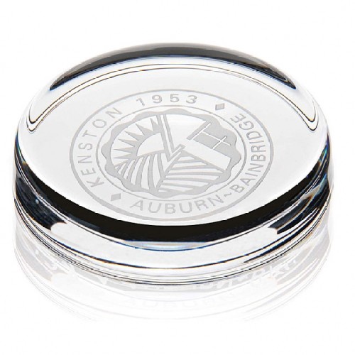 Custom Round Crystal Paperweight