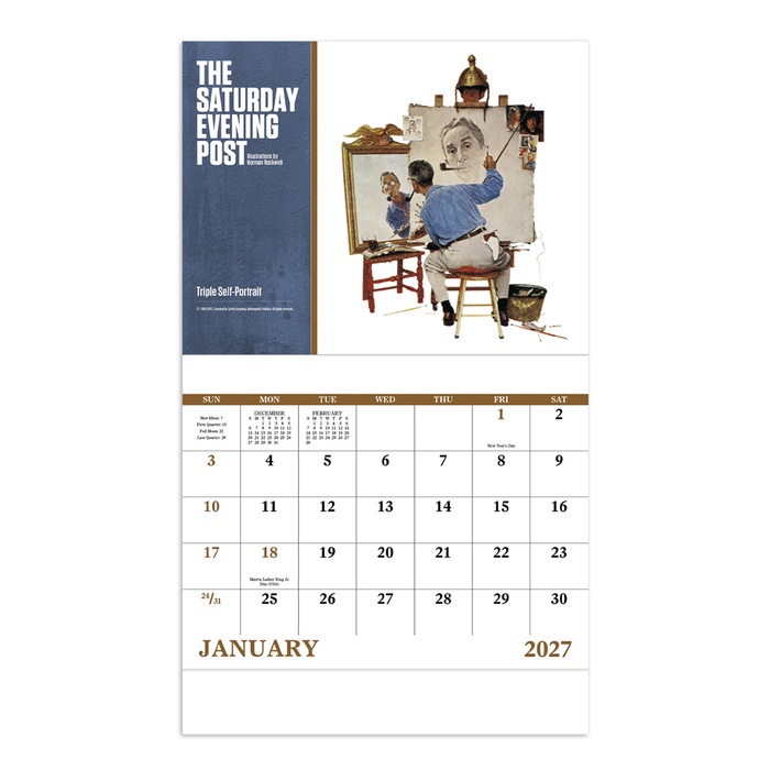 The Saturday Evening Post by Norman Rockwell Wall Calendar - 2027
