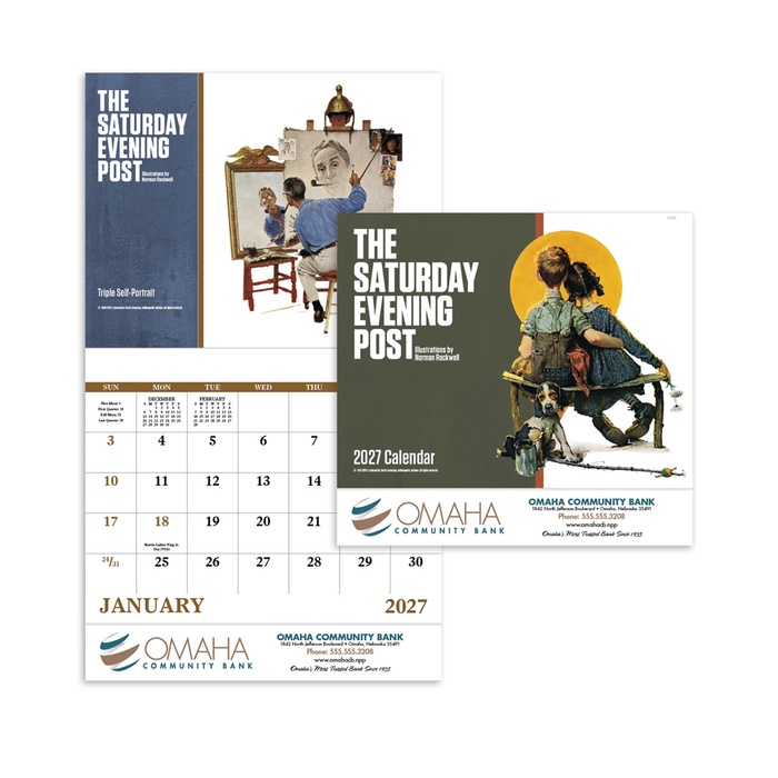 The Saturday Evening Post by Norman Rockwell Wall Calendar - 2027