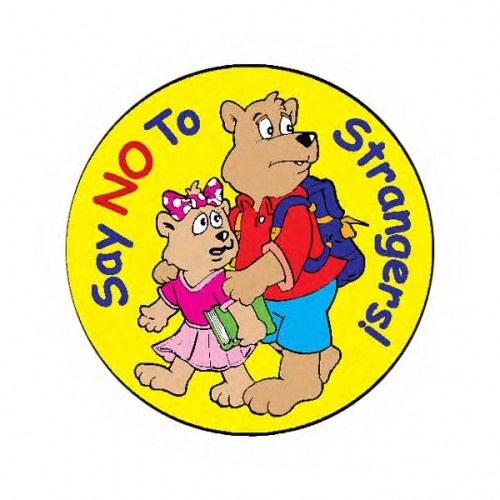 Say No To Strangers Stickers