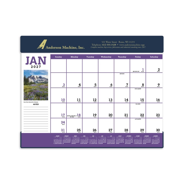 Scenic Desk Pad 17"H x 23"W - 2027