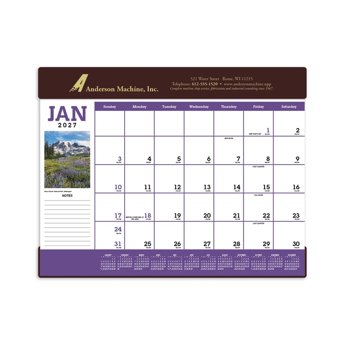 Scenic Desk Pad 17"H x 23"W - 2027