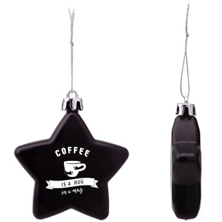 Shatter Resistant Star Ornament with Logo Imprint
