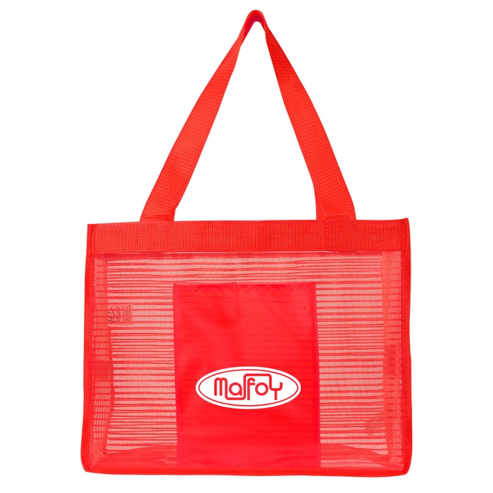 Sheer Striped Promotional Tote Bags