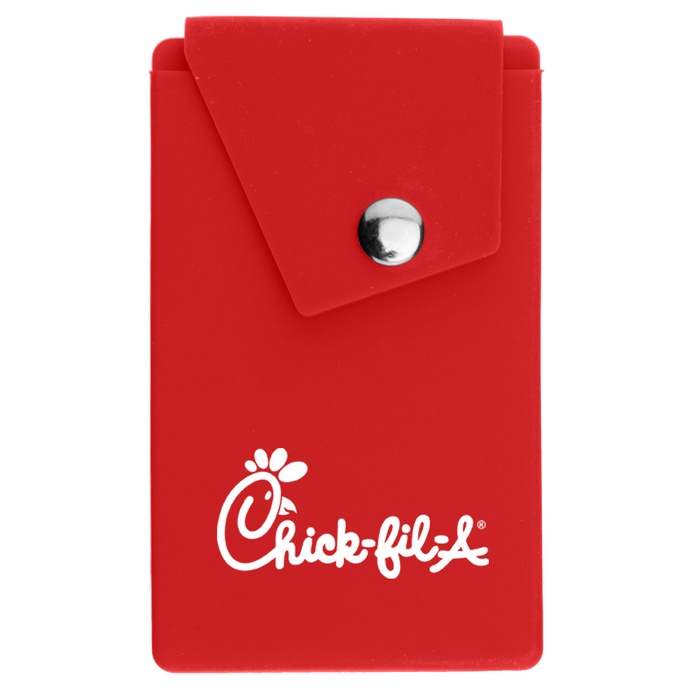 Custom Silicone Phone Pocket With Stand