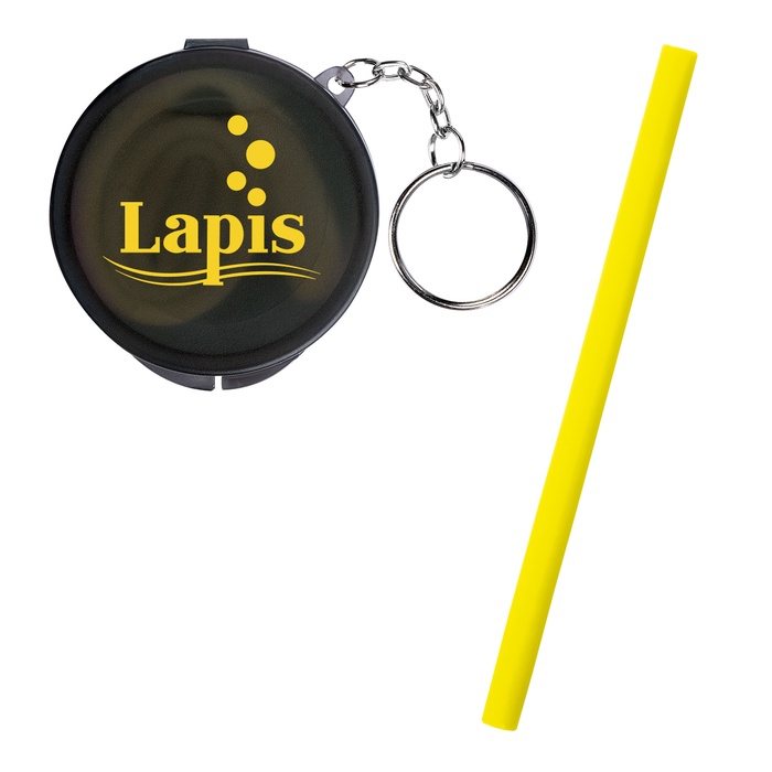 Silicone Straw in Personalized Travel Case