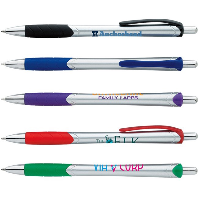 Custom Silver Slim Pens