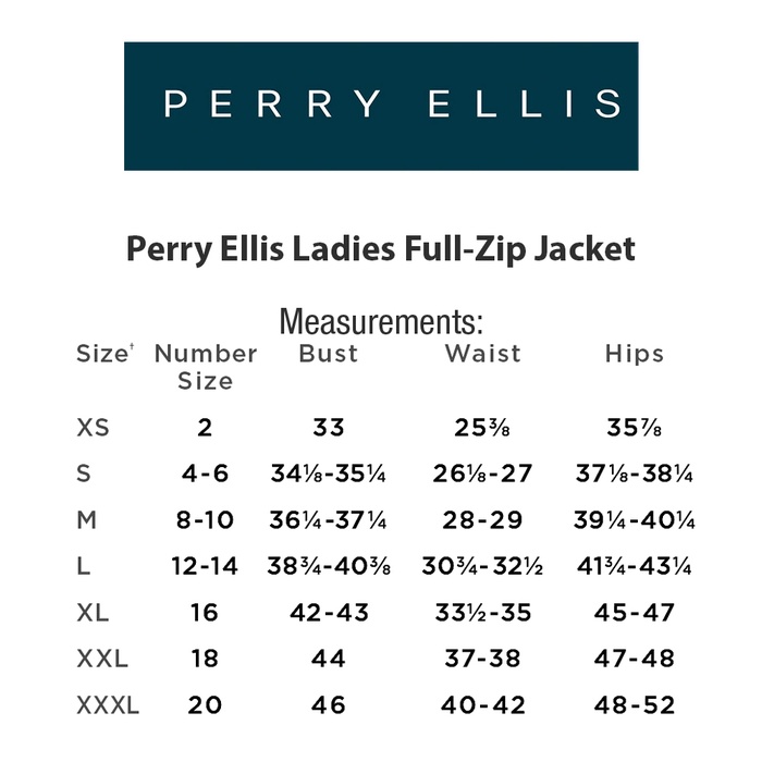 Perry Ellis Ladies Full-Zip Jacket