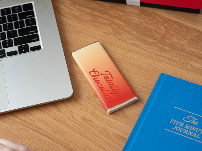 2″x5″ Engraved Chocolate Wrapper Bar