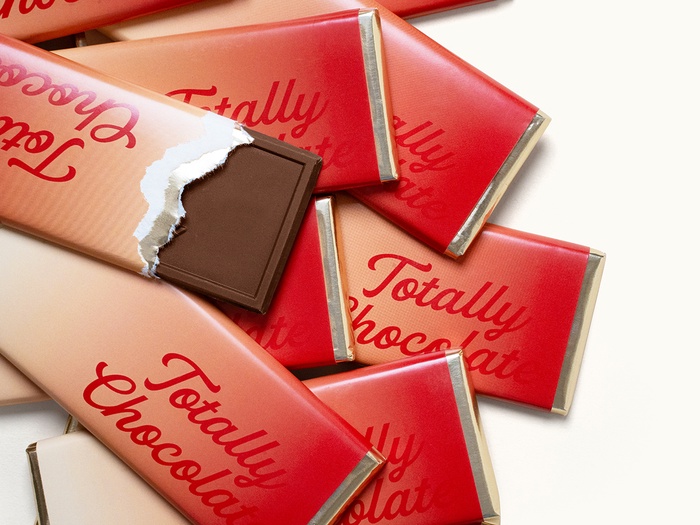 2″x5″ Engraved Chocolate Wrapper Bar