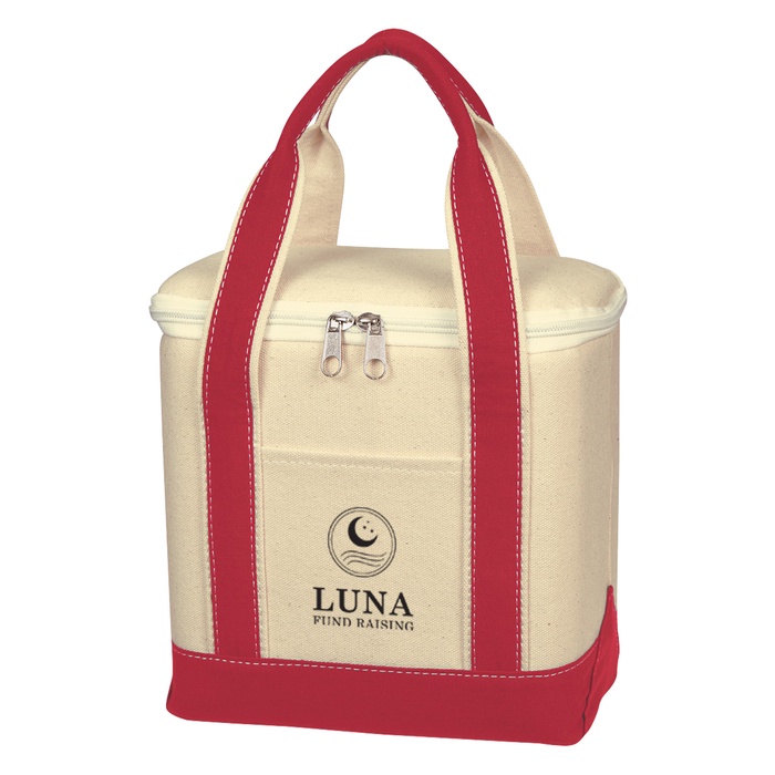Small Cotton Canvas Custom Cooler Bags