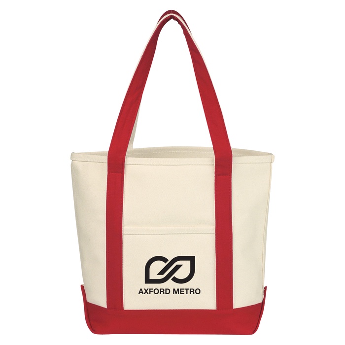 Small Heavy Cotton Canvas Boat Tote Bag