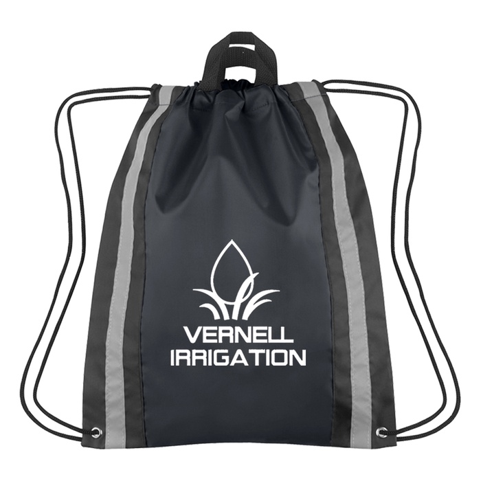 Small Reflective Logo Drawstring Backpacks