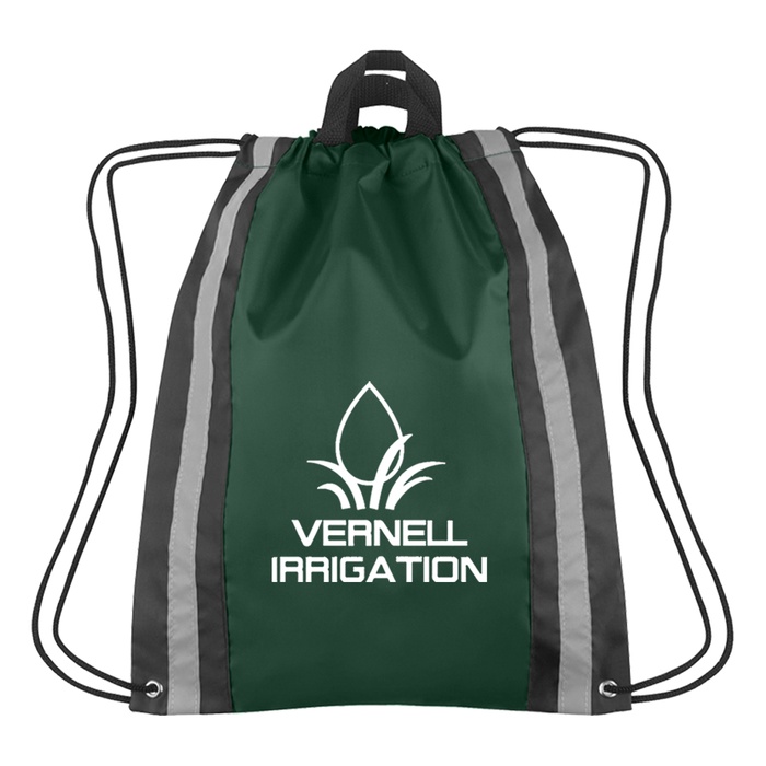 Small Reflective Logo Drawstring Backpacks