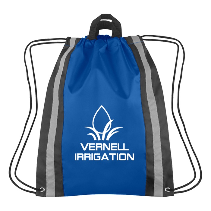 Small Reflective Logo Drawstring Backpacks