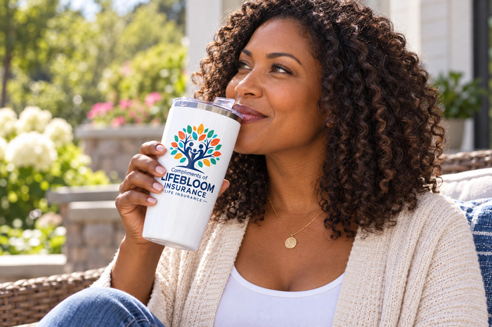 Flip Lid Tumbler - 20 oz. for the Life insurance business