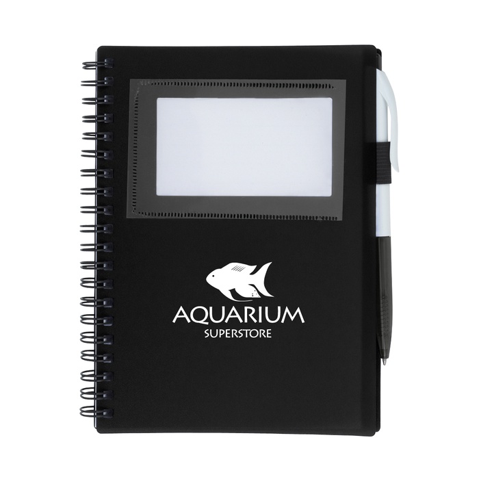 Spiral Notebook with ID Window