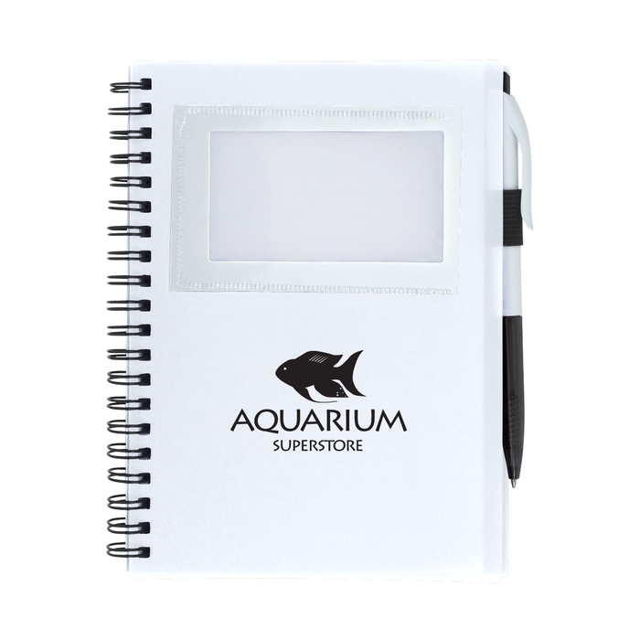 Spiral Notebook with ID Window